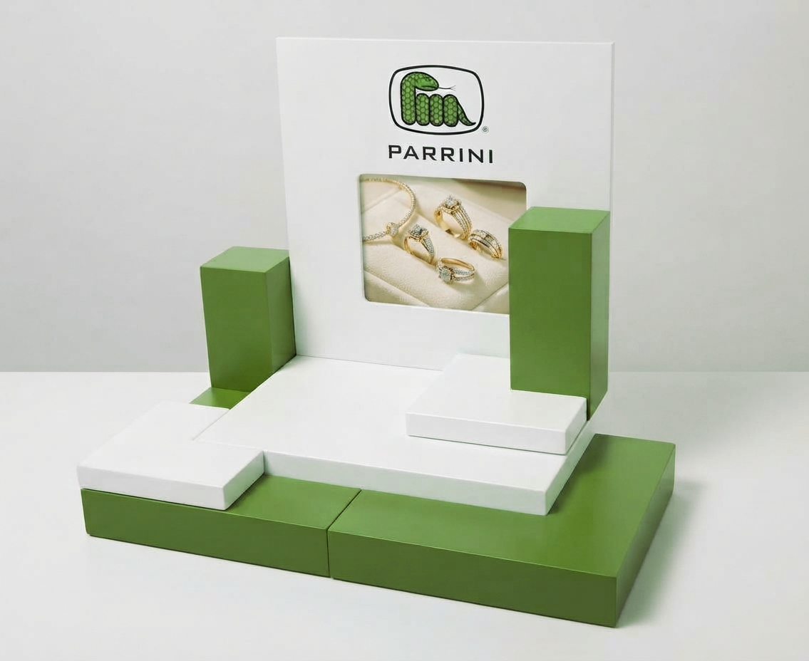 espositore legno gioielli
